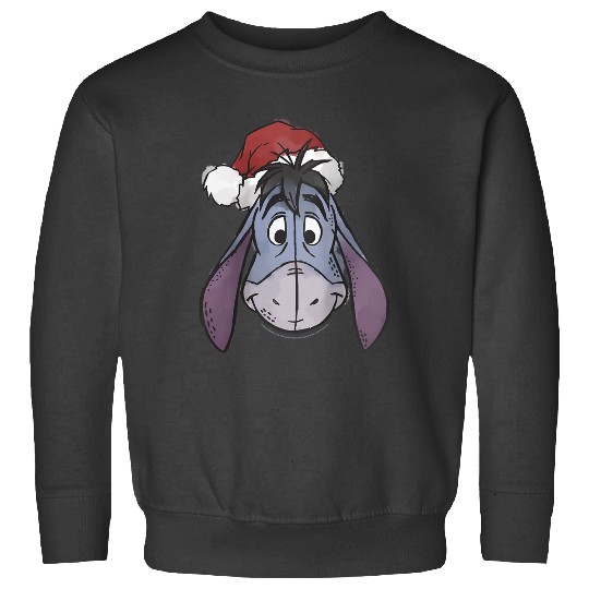 Disneyss Winnie The Pooh Christmas Eeyore Santa Hat Sweatshirts