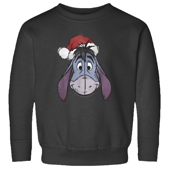 Disneyss Winnie The Pooh Christmas Eeyore Santa Hat Sweatshirts