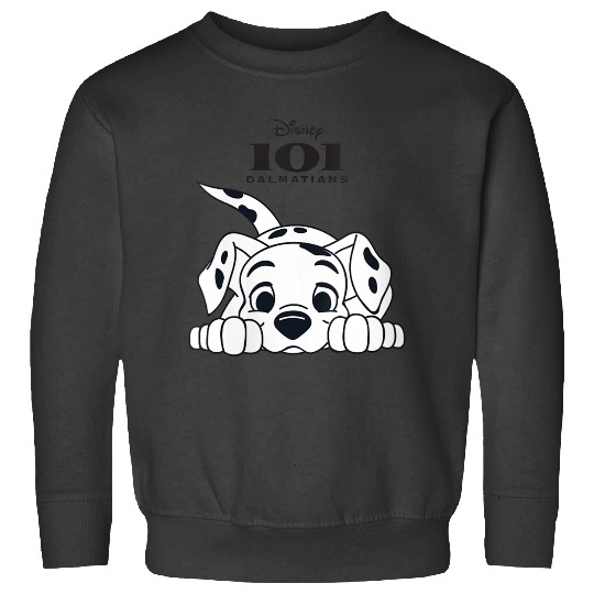 Disneyss 101 Dalmatians Playful Position Puppy Logo Sweatshirts