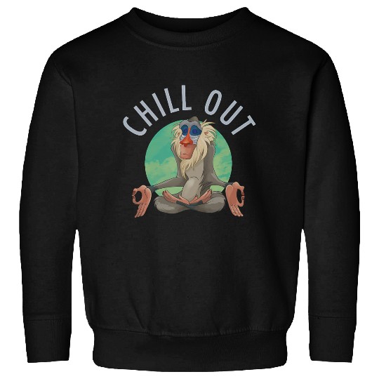 Discover Disney The Lion King Rafiki Chill Out Meditation Logo Sweatshirts