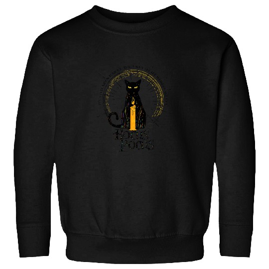 Discover Disney Hocus Pocus Binx with Black Flame Candle Sweatshirts