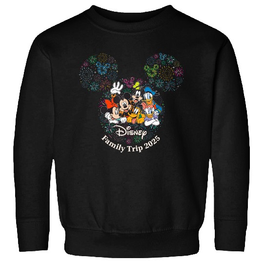 Discover Disney Mickey Friends Fireworks Vacation Family Trip 2025 Sweatshirts