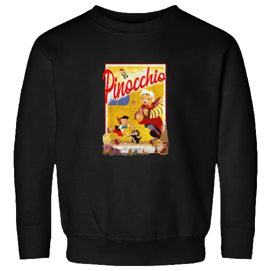 Disney Pinocchio  Storybook Poster Sweatshirts