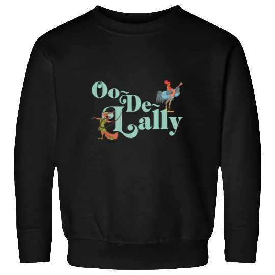 Disney Robin Hood Oo-De-Lally Iconic Quote Chest Text Logo Sweatshirts