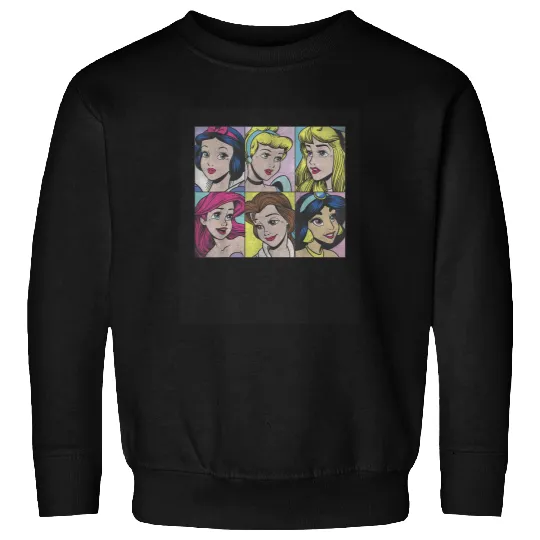 Discover Disney Princess Pop Art Portraits Box Up Sweatshirts