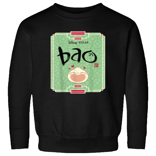 Disneyss Pixars Bao Happy Dumpling Vintages Traditional Logo Sweatshirts