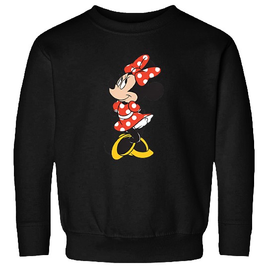 Discover Disney Minnie Mouse Classic Polka Dot Dress Pocket Logo Sweatshirts