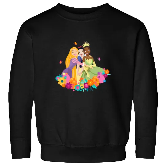Disney Princess Rapunzel Snow White Tiana Spring Easter Eggs Sweatshirts