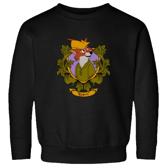 Disney Robin Hood Robin  Floral Portrait Sweatshirts