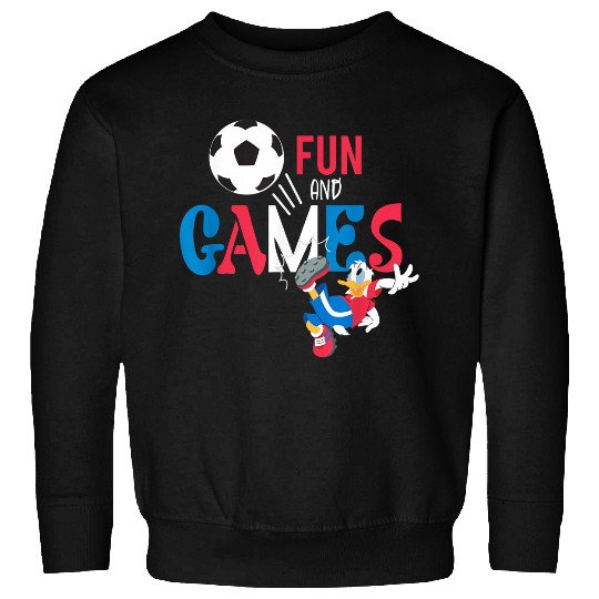 Discover Disneyss Donald Duck Summer Sports Football Soccer Fun Games Sweatshirts