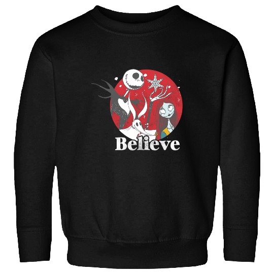 Discover Disney The Nightmare Before Christmas Believe Family Shot Sweatshirts