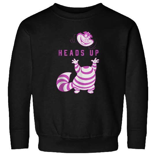 Disneyss Alice In Wonderland Cheshire Cat Heads Up Sweatshirts