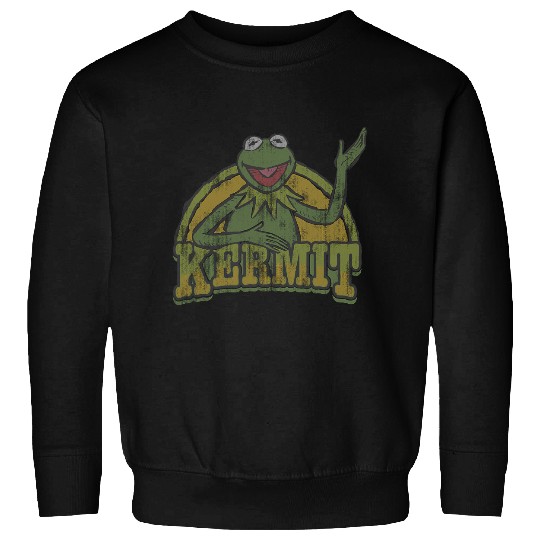 Discover Disney The Muppets Vintagess Retro K the frog Smile Logo Sweatshirts