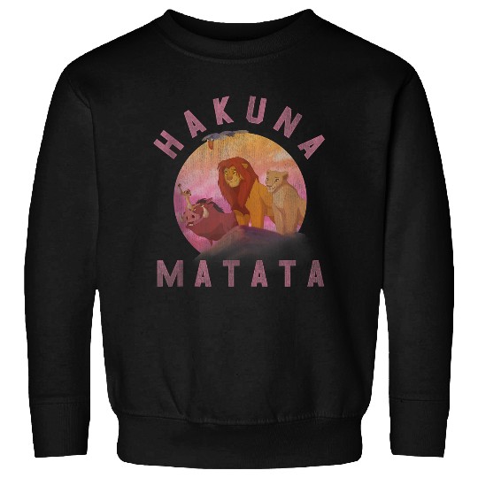 Disneyss Lion King Hakuna Matata Pride Rock Group Portrait Sweatshirts
