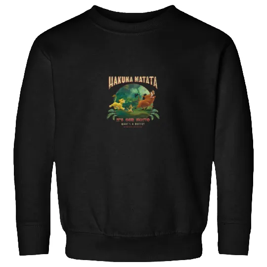 Disneyss Lion King Hakuna Matata Motto Simba Timon Pumbaa Sweatshirts