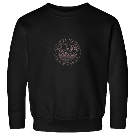 Discover Disneyss The Lion King Hakuna Matata No Worries Outline Logo Sweatshirts