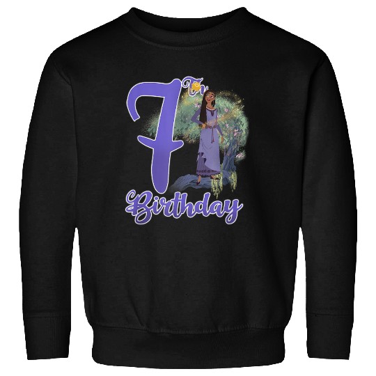 Discover Disney Wish Asha 7th Birthday Magical Star Portrait Sweatshirts