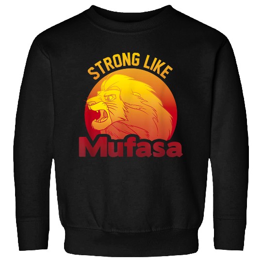 Discover Disneyss The Lion King Strong Like Mufasa Sunset Logo Sweatshirts