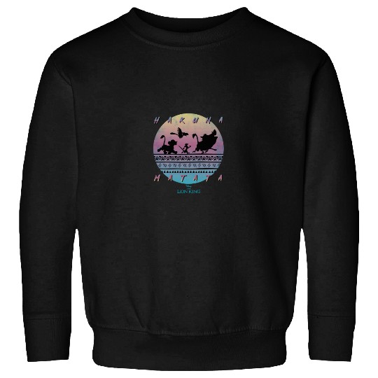 Disneyss The Lion King Hakuna Matata 90s Circle Sweatshirts
