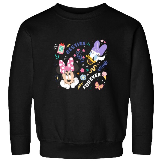 Discover Disney Mickey And Friends Minnie & Daisy Besties Forever Sweatshirts
