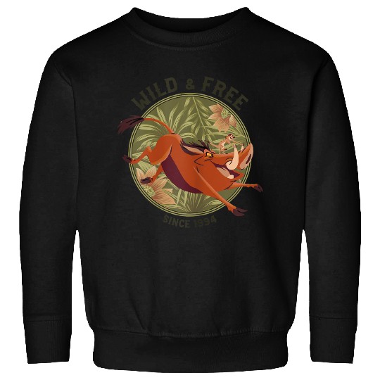 Disneyss The Lion King Timon Pumbaa Wild Free Since 1994 Sweatshirts