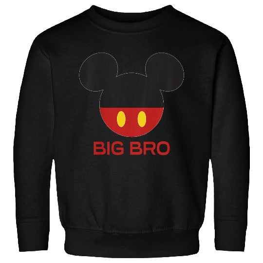 Discover Disney Mickey Mouse Red Shorts Icon Big Bro Brother Family Sweatshirts