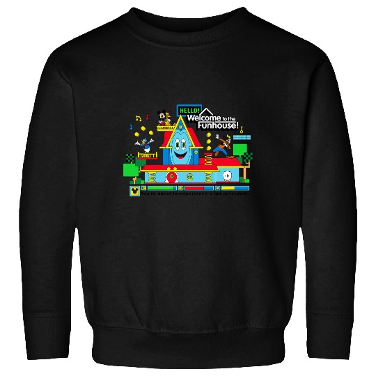 Discover Disney Mickey And Friends Welcome To The Funhouse Retro Sweatshirts