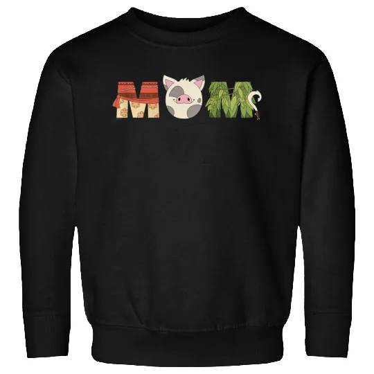 Discover Disney Moana Letters Pua Maui Mothers Day Birthday Best Mom Sweatshirts