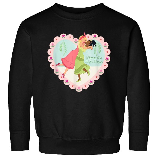 Discover Disney Princess Frog Tiana Charlotte Friends Do Right Bayou Sweatshirts