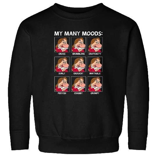 Discover Disney Snow White And The Seven Dwarfs Grumpys Many Moods Sweatshirts