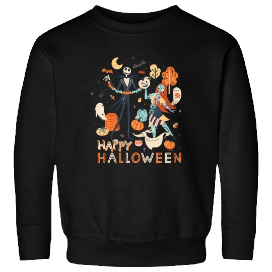 Disneyss The Nightmare Before Christmas Jack Sally Halloween Sweatshirts