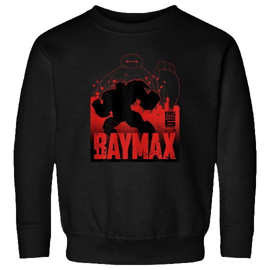 Disneyss Big Hero 6 Tv Series Baymax Oustline Graphic Sweatshirts