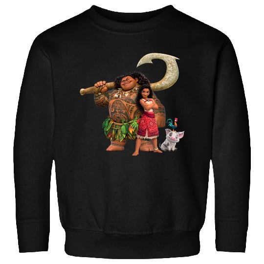 Discover Disney Moana 2 Maui Pua Heihei Ready For A New Adventure Sweatshirts