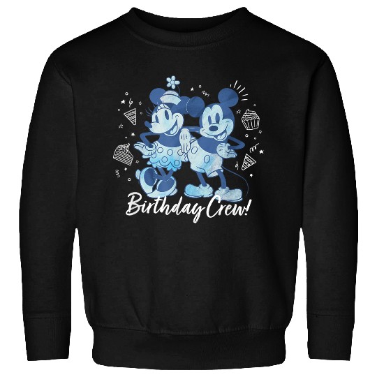 Discover Disney Mickey Mouse And Minnie Mouse Birthday Crew Sweatshirts
