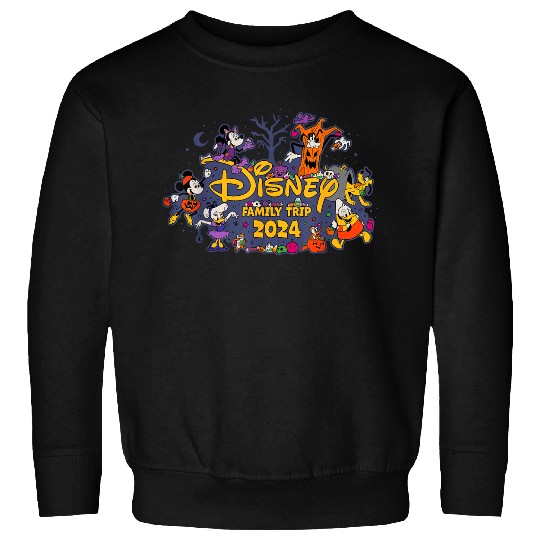 Discover Disney Halloween 2024 Family Trip 2024 Mickey Pals Matching Sweatshirts