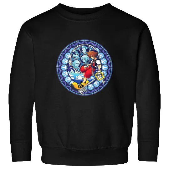 Disney Kingdom Hearts Sora Stained Glass Sweatshirts