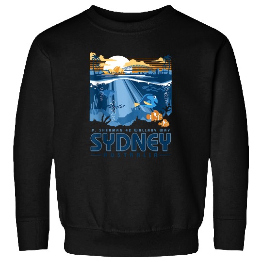 Disneyss Pixars Finding Nemo Sydney Australia Poster Sweatshirts