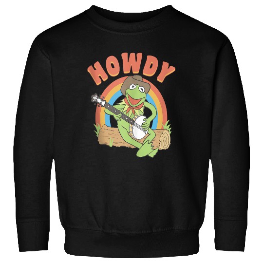 Disneyss The Muppets K the frog Howdy Retro Chest Logo Sweatshirts