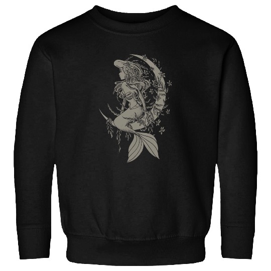 Discover Womens Disney Little Mermaid Ariel Tattoo Style Portrait VNeck Sweatshirts
