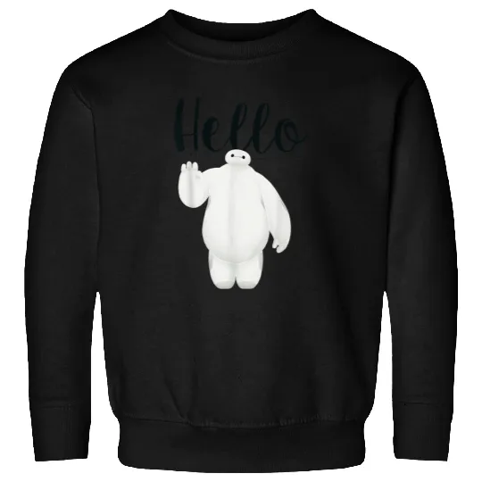 Disneyss Big Hero 6 Baymax Wave Hello Graphic Sweatshirts