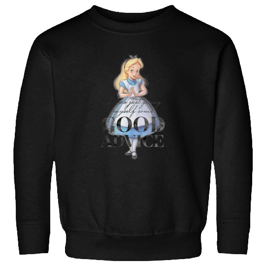 Disneyss 100 Anniversary Alice In Wonderland D100 Quote Sweatshirts