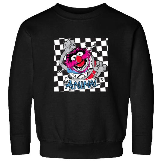Disney The Muppets Rockstar Animal Checkerboard Portrait Sweatshirts