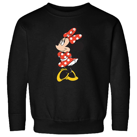 Discover Disney Minnie Mouse Classic Polka Dot Dress Pocket Logo Sweatshirts