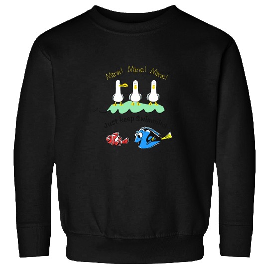 Discover Disney Pixar Finding Nemo Dory Seagulls Just Keep Swimming Sweatshirts