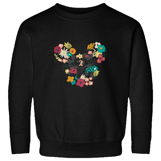 Discover Disney Mickey Classic Mickey And Minnie Floral Pair Sweatshirts
