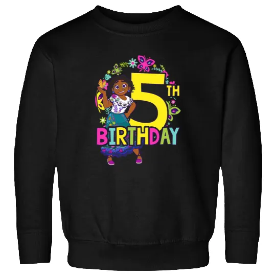Disney Encanto Maribel 5th Birthday Smile Floral Portrait Sweatshirts