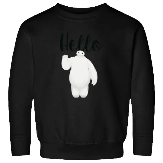 Disney Big Hero 6 Baymax Hello Wave Graphic Sweatshirts