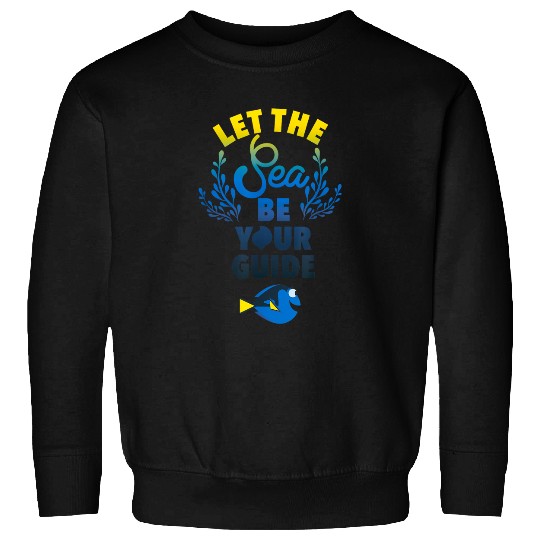 Disneyss Pixars Finding Dory Let The Sea Be Your Guide Logo Sweatshirts