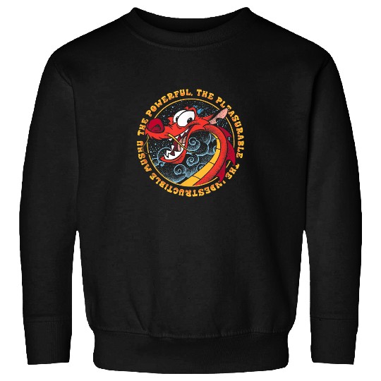 Disney Mulan Mushu Powerful Pleasurable Indestru Sweatshirts