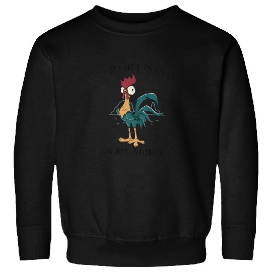 Disney Moana Hei Hei Is My Spirit Animal Portrai Sweatshirts